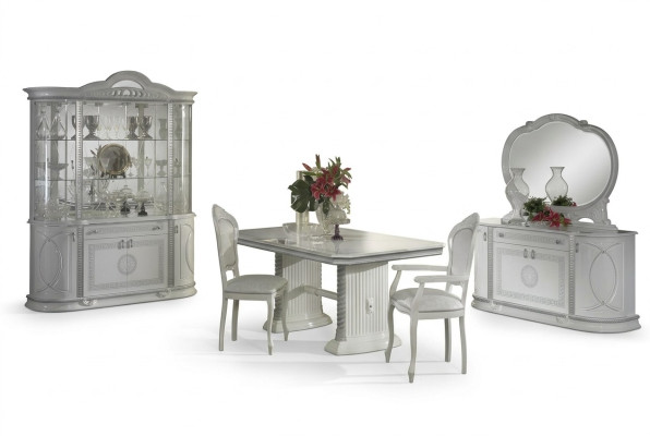 Specchio Tavolo buffet Tavolo da pranzo Vetrina Set di imbottiti Cucina Soggiorno Sala da pranzo