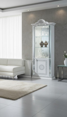 Vetrina di alta qualità Vetrine Armadio di lusso in stile italiano in legno Vetro Nuovo