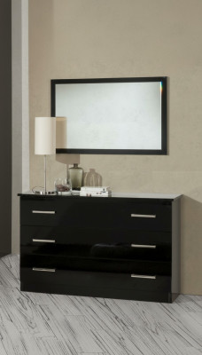 Buffet, credenza, comò, specchio, vero lavoro manuale, legno, scaffale 2 pezzi, scaffali, comodini