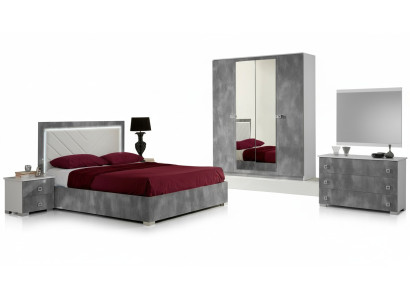 Camera da letto Set di mobili italiani di lusso 6 pezzi. Letto Letti Armadio Como Nuovo