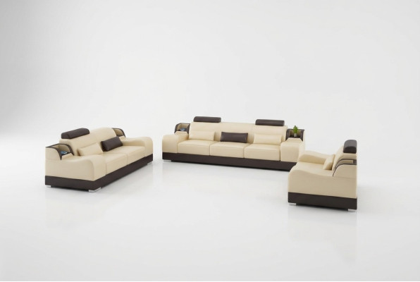 Divano design 3 posti in pelle set di divani sofà 321.