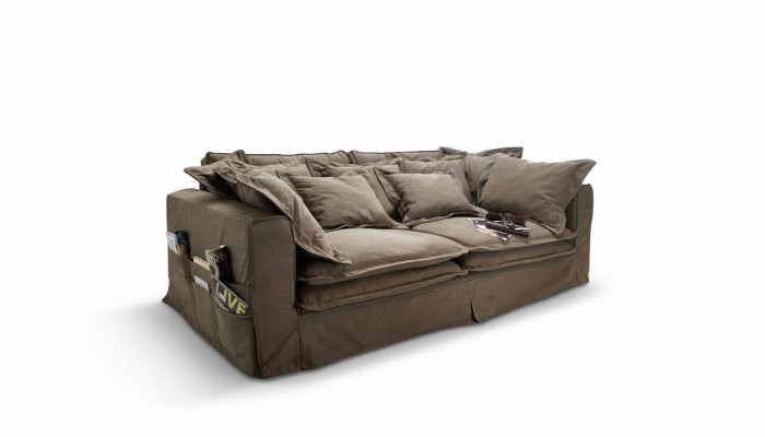 Divano 4 posti, divani in tessuto, divano di lusso di design, divani grandi, cuscino pigro