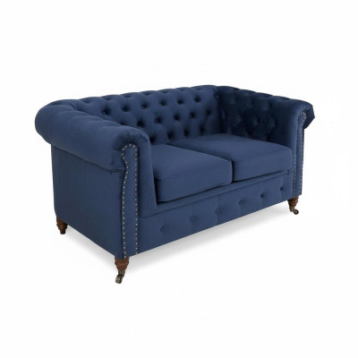designer divano in tessuto a 2 posti Chesterfield Nuovo sofà divano imbottito