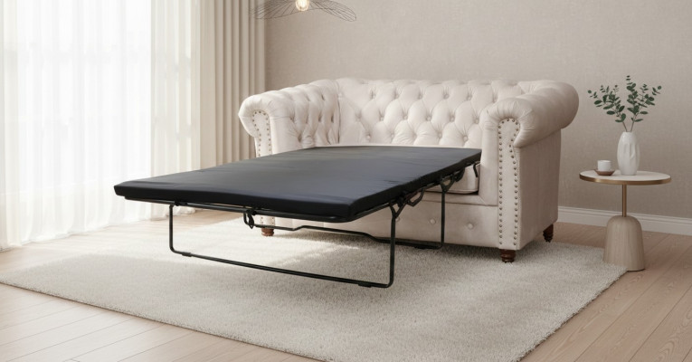 Chesterfield divano a 2 posti da ufficio con funzione letto. Divani divani a due posti.