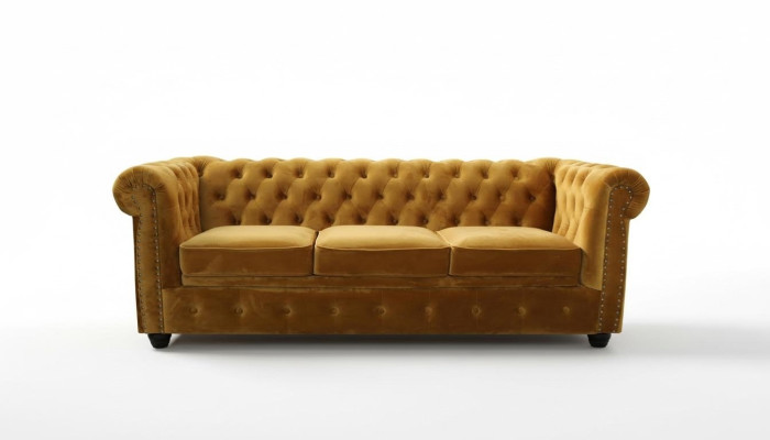 Chesterfield divano a 3 posti con funzione letto per l'ufficio sofà divani a tre posti