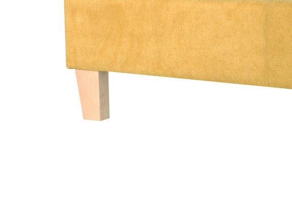 Letto matrimoniale Letto Letti Imbottitura Camera da letto Contenitore matrimoniale Giallo Tessuto Textile
