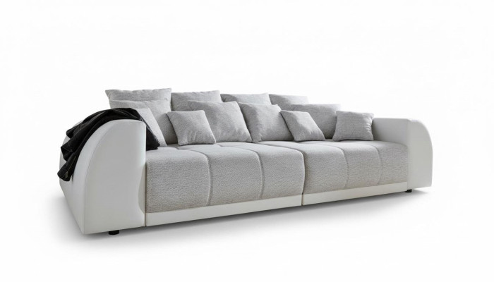 Divano divano 310 cm Divani imbottiti 5 posti in tessuto grande xxl Divani soggiorno