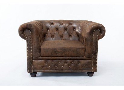 Chesterfield poltrona divano televisivo 1 posto divano tessuto stoffa divani imbottiti