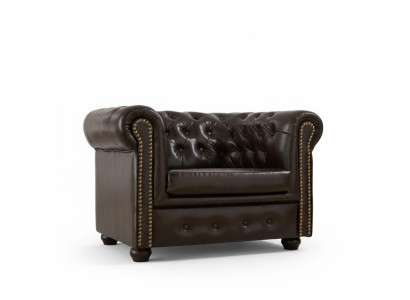 Chesterfield poltrona divano televisivo 1 posto in pelle tessuto divani imbottiti