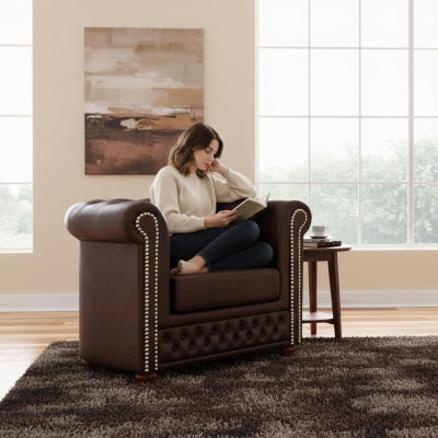 Sedia Divano Design Divano Relax Lounge Club Imbottito di Lusso Posti a Sedere TV