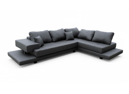 Design Esk divano ad angolo L-forma. Divani moderni, divano in pelle, divano, living.