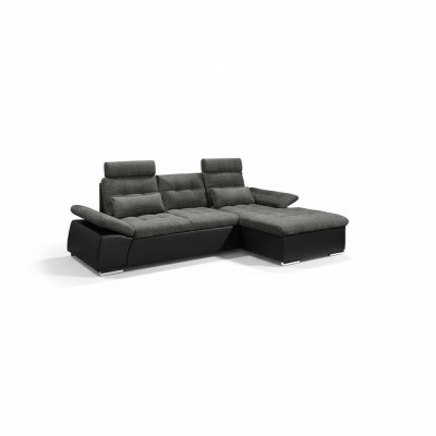 Divano a L in tessuto divano a forma di L con funzione letto design imbottito.