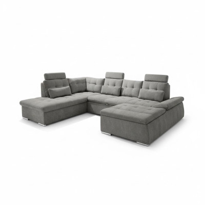 Divano a forma di L a tre posti, divano componibile, divano letto, design imbottito