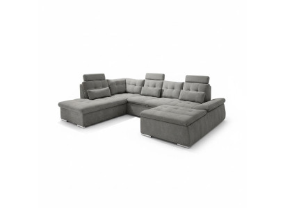 Divano a forma di L a tre posti, divano componibile, divano letto, design imbottito