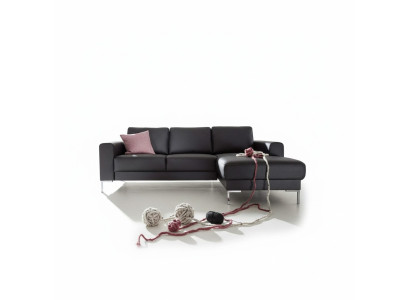 Pelle divano a forma di L Paesaggio salotto Divano ad angolo Set di divani Design Moderno Divano