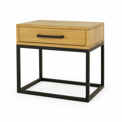 Comodino Comodino Comò Tavolino Consolle Legno Metallo Console Nuovo