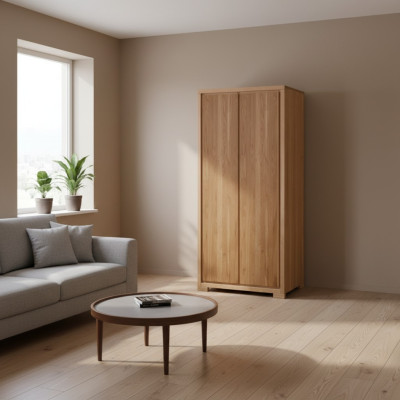 Armadio camera da letto armadio design di lusso armadietto mensola in legno massello nuovo