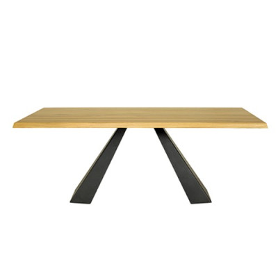 Tavolo da pranzo Tavolo per riunioni Design per ufficio Legno Tavolo da conferenza Nuovo Mobile in legno massiccio