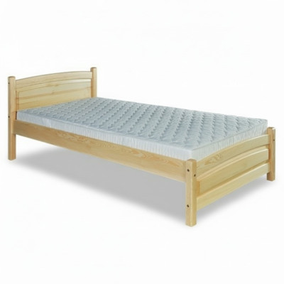 Letto in legno massello di pino, struttura del letto 100x200 in legno massiccio, letto per gli ospiti fatto a mano, nuovo.