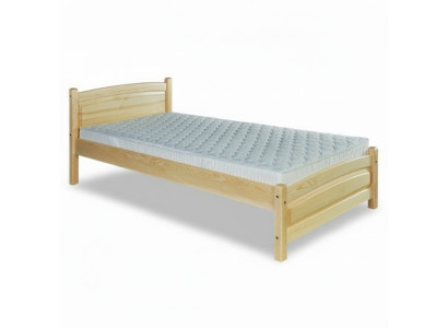 Letto in legno massello di pino, struttura del letto 100x200 in legno massiccio, letto per gli ospiti fatto a mano, nuovo.