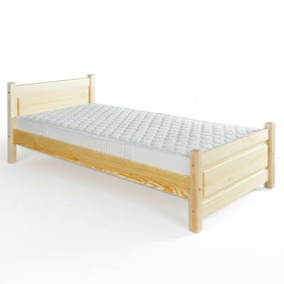 Letto in legno massello letto in legno massello 100x200 letto singolo letto per anziani fatto a mano