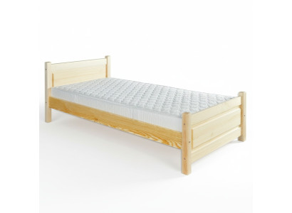 Letto in legno massello letto in legno massello 100x200 letto singolo letto per anziani fatto a mano