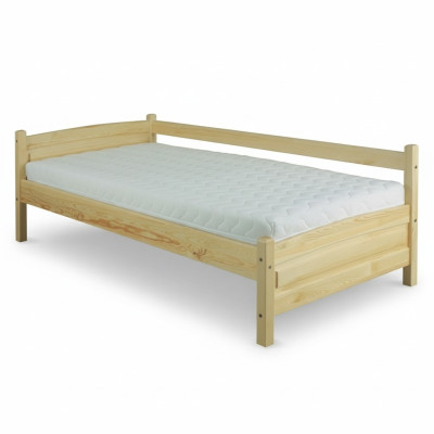 Letto in legno massiccio di pino Struttura letto in legno massiccio 90x200 Letto per gli ospiti in legno massiccio Fatto a mano Nuovo