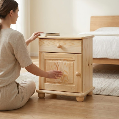 Comodino in legno Comodini Tavolo Console massicce Console Comò Stile country
