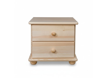 Mobiletto da notte in legno massiccio con comodino e consolle per la camera da letto, realizzato a mano.