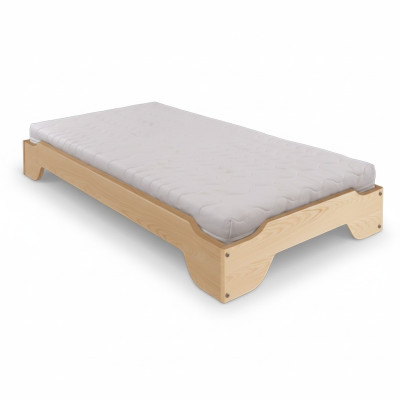 Letto in legno massiccio 90x200 Letto singolo in pino massiccio Letto per giovani in legno massiccio Nuovo