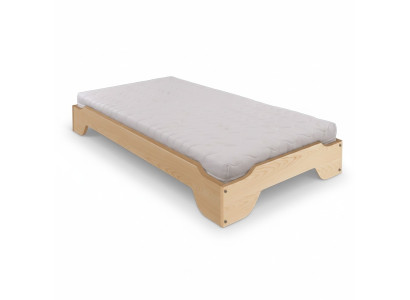Letto in legno massiccio 90x200 Letto singolo in pino massiccio Letto per giovani in legno massiccio Nuovo