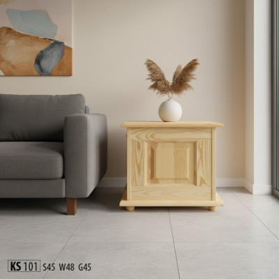 Scatola decorativa in legno massiccio Mobili in legno Mobili fatti a mano Scatola scrigno Legno massiccio 45x45cm