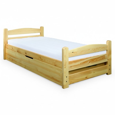 Camera da letto Letto in legno Vero legno Letto Letti Albergo 90x200 Stile Mobili massicci