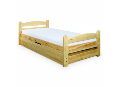 Camera da letto Letto in legno Vero legno Letto Letti Albergo 90x200 Stile Mobili massicci