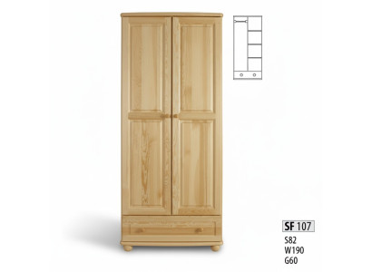 Legno massiccio armadio armadio dell'armadio della camera da letto nuovo