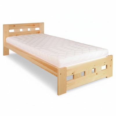 Letto singolo Letto per ragazzi Letto in pino in legno massello di pino Letto in legno massiccio realizzato a mano 100x200