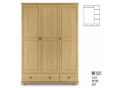 Classico armadio Armadio in legno Armadio in stile country Armadio in pino Armadi Nuovi
