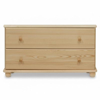 Comò Design Mobile basso Credenza Armadio Legno massello Comodini madia