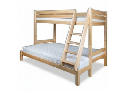 Letto a castello a soppalco in pino massiccio Letto per bambini a castello a soppalco nuovo - Letto a castello a soppalco in pino massiccio Letto a castello per bambini nuovo