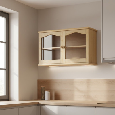 Armadio da parete Armadio da cucina Mobili in legno massello Mobili in legno Mobili fatti a mano Credenza