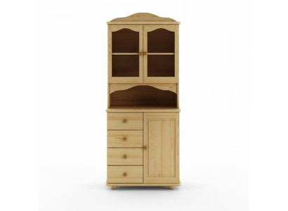 Mobile da cucina in legno massello credenza credenza artigianale Mobili massicci Vetrine