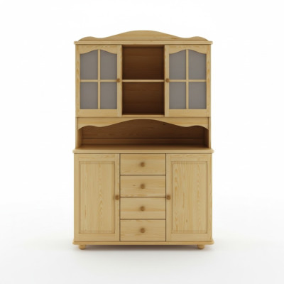 Buffet, credenza, armadio da pranzo, credenza per stoviglie in legno massello, armadio in legno.
