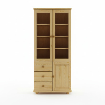 Vetrina Mobili Soggiorno Credenza Legno Vetrine Vetro Armadio Legno Massiccio