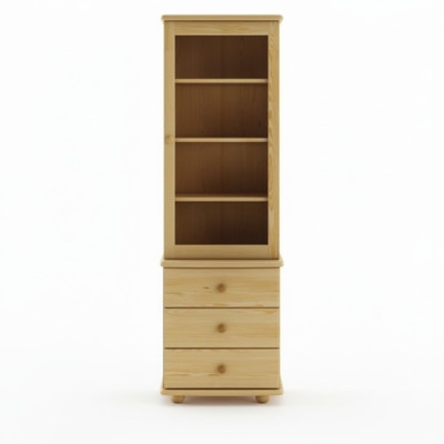 Vetrina Mobili Soggiorno Legno Vetrine Vetrina in vetro Armadio Scaffale Credenza Nuovo Massiccio
