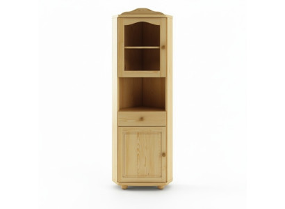 Vetrina in vetro Vetrina d'angolo Armadio d'angolo Legno massiccio Legno massello Nuovo Vetrine Armadi
