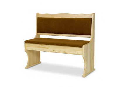 Panca in legno massello di pino da 100 cm, mobile massiccio per la cucina, vera legno.