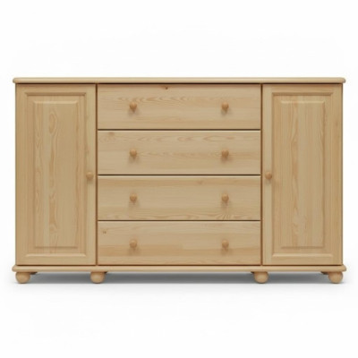 Massive cassettiera credenza credenza mobile mobile basso in legno massiccio nuovo