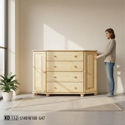 Mobile da cucina massiccia in vero legno scuro cassettiera mobile commode armadi nuovi credenza