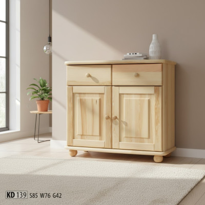 Massiccio cassettone credenza armadio legno massello armadietto mobile cassettiere