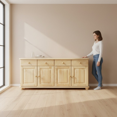 Massiccia credenza credenza armadio mobile in legno massello armadi nuovi credenza cassettiere.